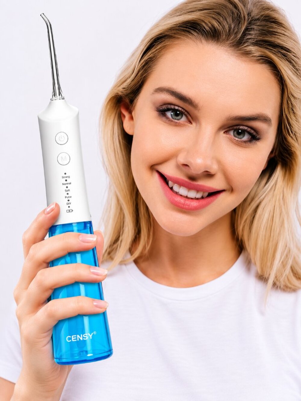 Censiy PF3 Cordless Water Flosser Portable Oral Irrigator White Sealed New